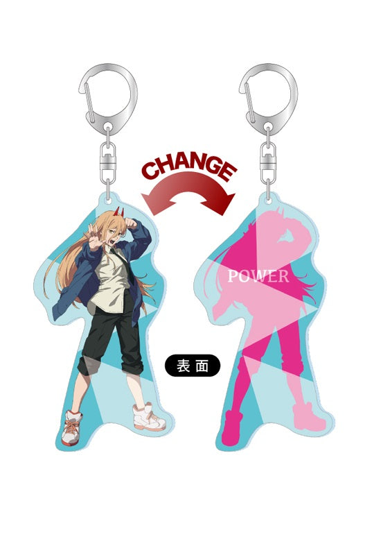 Chainsaw Man Shimizu Sangyo Changing Acrylic Key Chain Collection Power