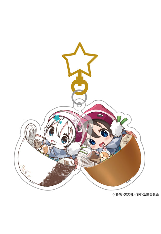 Yurucamp Realize Gugutto! AnaDigi Acrylic Key Chain Ena