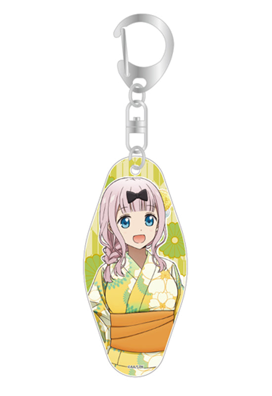 Kaguya-sama: Love is War -Ultra Romantic- sign Motel Key Chain Fujiwara Chika