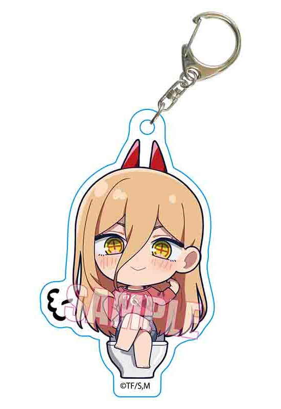 Chainsaw Man Bell House Petit Memo! Acrylic Key Chain Power