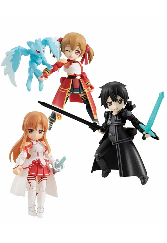 DESKTOP ARMY MEGAHOUSE Sword Art Online Collaboration Vol.1 (ASUNA, KIRITO, SILICA) 【repeat】 (1 Random Blind Box)