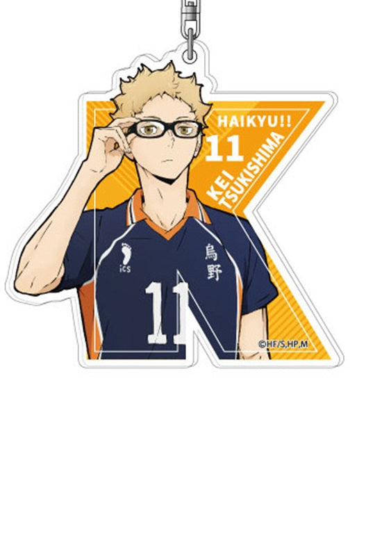 Haikyu!! Takaratomy Arts Initial Acrylic Key Chain 03 Tsukishima Kei IAK