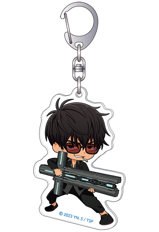 Trigun Stampede Movic Acrylic Key Chain Wolfwood Chibi Chara