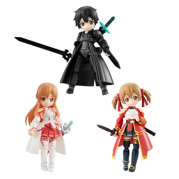 DESKTOP ARMY MEGAHOUSE Sword Art Online Collaboration Vol.1 (ASUNA, KIRITO, SILICA) 【repeat】 (1 Random Blind Box)