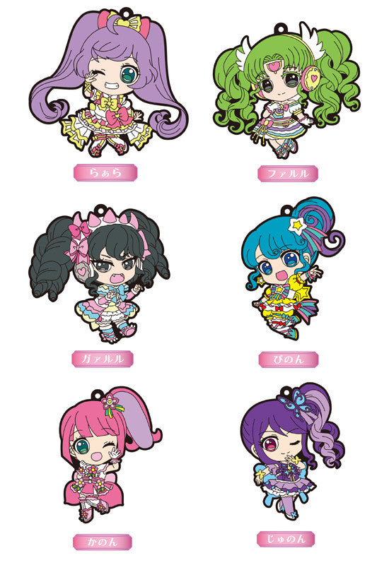 PriPara FREEing PriPara Trading Rubber Straps (Set of 6 Characters)